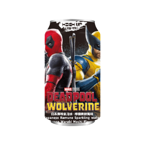 High Up Japanese Ramune Deadpool Sparkling Water Lemon Fern Cake flavor 330ml