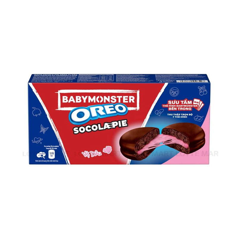 Oreo Baby Monster Socola Pie Strawberry 168g